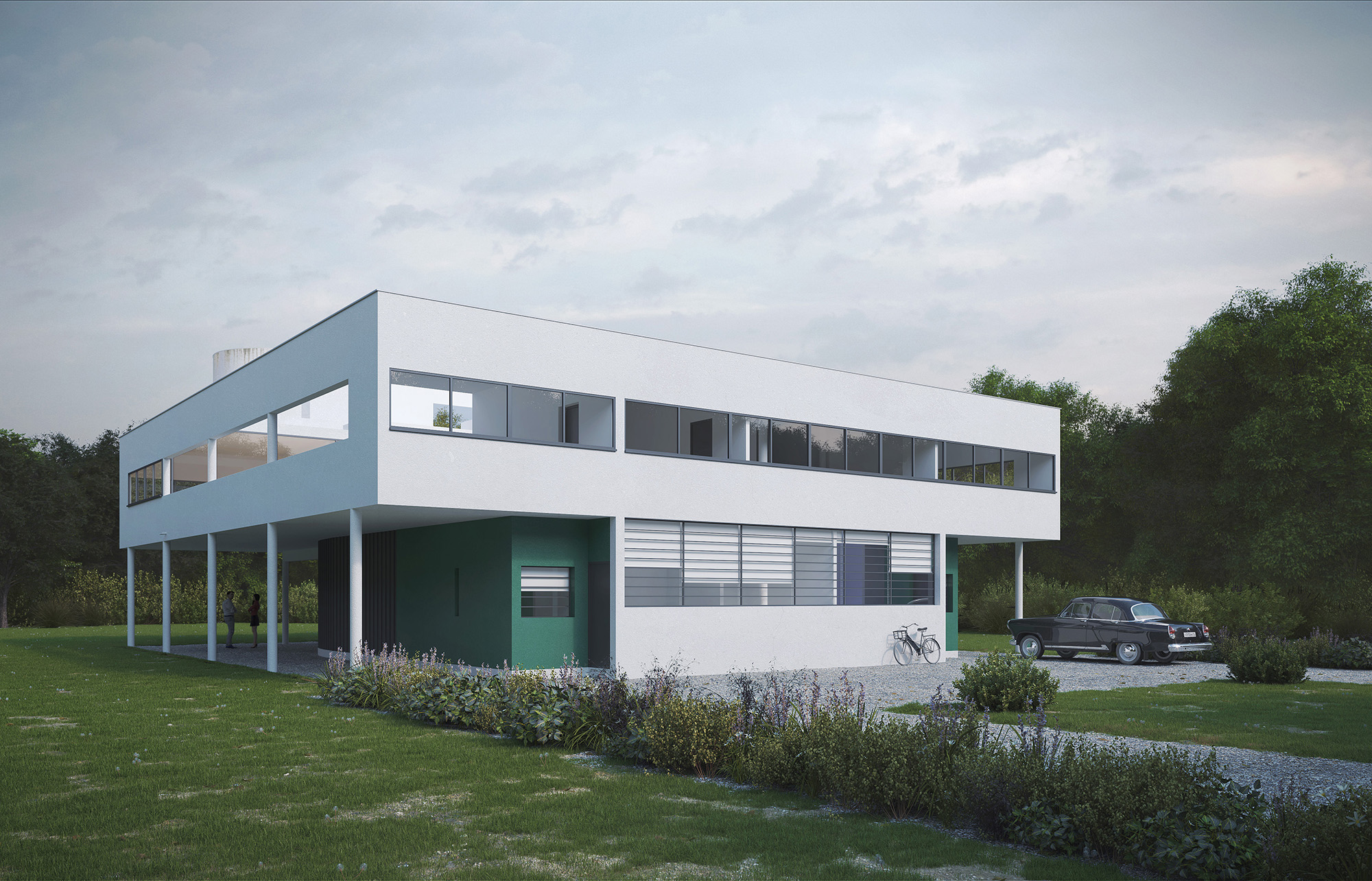 Villa Savoye -P2 - Le Corbusier - Poissy (78) - En collaboration avec KOMODO - 2019